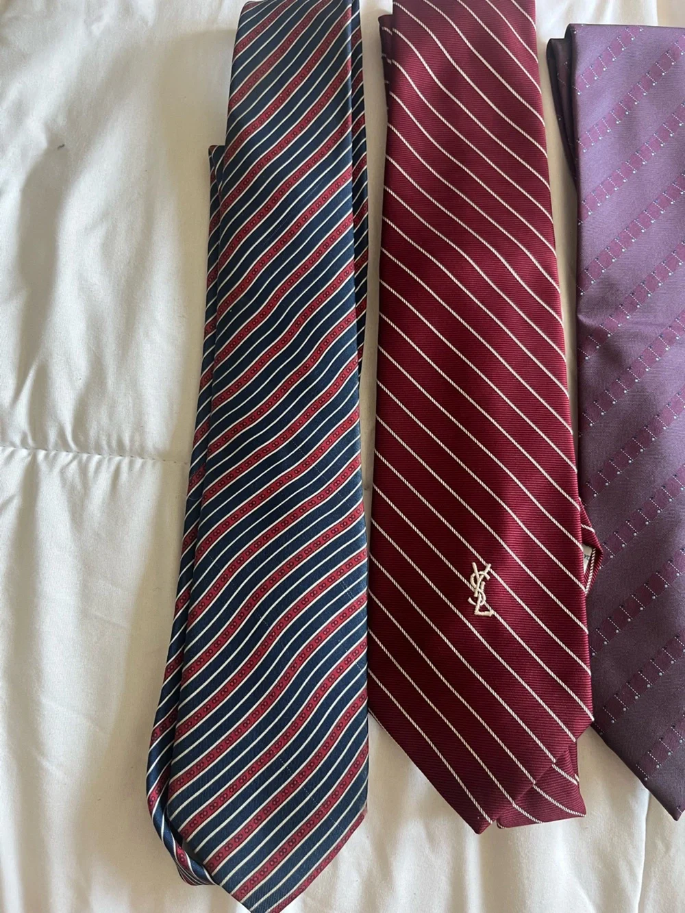 Yves Saint Laurent - collection of 5 Silk Ties